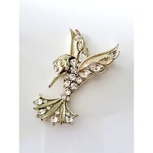 Vintage Lisner Hummingbird Brooch
